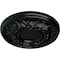 Ekena Millwork Odessa Ceiling Medallion (Fits Canopies up to 2 1/2"), Hand-Painted Jet Black, 7 1/2"OD x 1 1/8"P CM07ODBLF - alternate 3